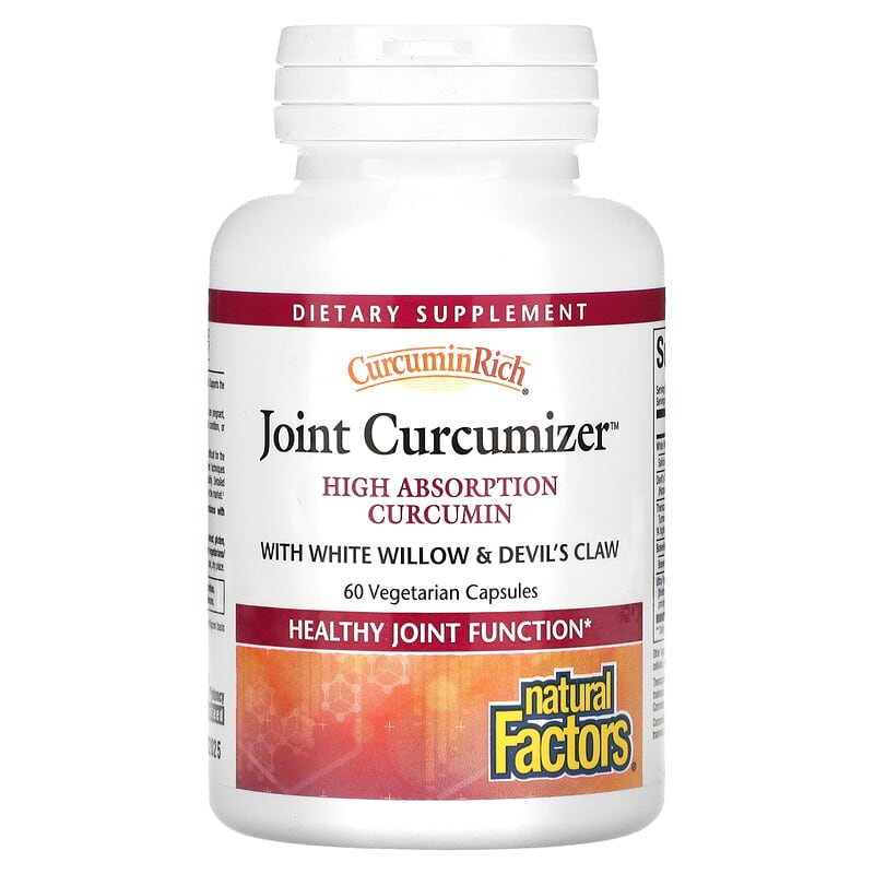Natural Factors, CurcuminRich, Joint Curcumizer, 60 Vegetarian Capsules 68958045542