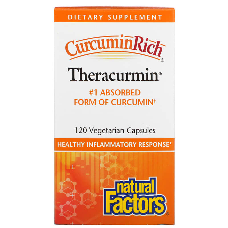 Natural Factors CurcuminRich Theracurmin 120 Vegetarian Capsules 68958045399