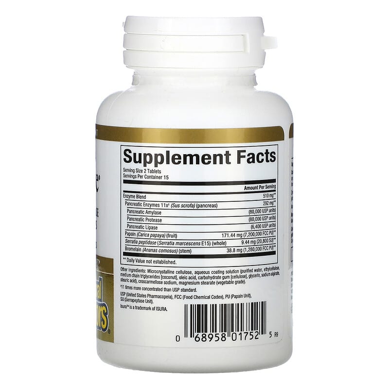 Natural Factors, Double Strength Zymactive, 30 Enteric Coated Tablets 68958017525