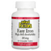 Natural Factors Easy Iron 20 mg 60 Chewable Tablets 68958016474