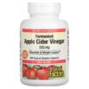 Natural Factors Fermented Apple Cider Vinegar 500 mg 180 Easy to Swallow Capsules 68958020563