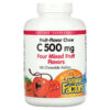 Natural Factors Fruit-Flavor Chew Vitamin C Four Mixed Fruit Flavors 500 mg 180 Chewable Wafers 68958013367