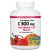 Natural Factors Fruit-Flavor Chew Vitamin C Four Mixed Fruit Flavors 500 mg 90 Chewable Wafers 68958013329