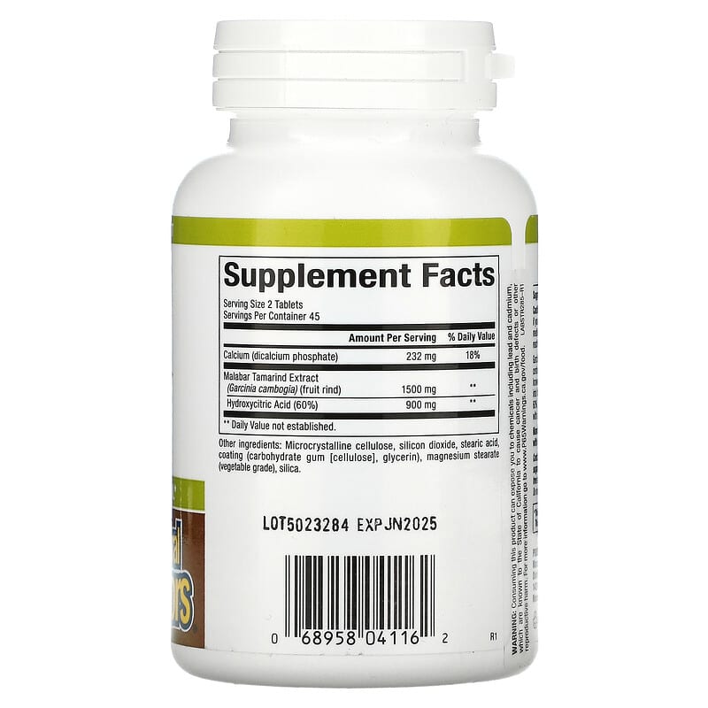 Natural Factors, Garcinia Cambogia, 90 Tablets 68958041162