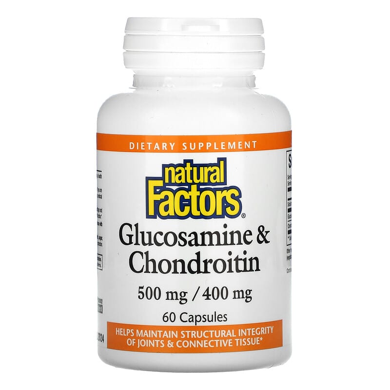 Natural Factors Glucosamine & Chondroitin 500 mg/400 mg 60 Capsules 68958026862