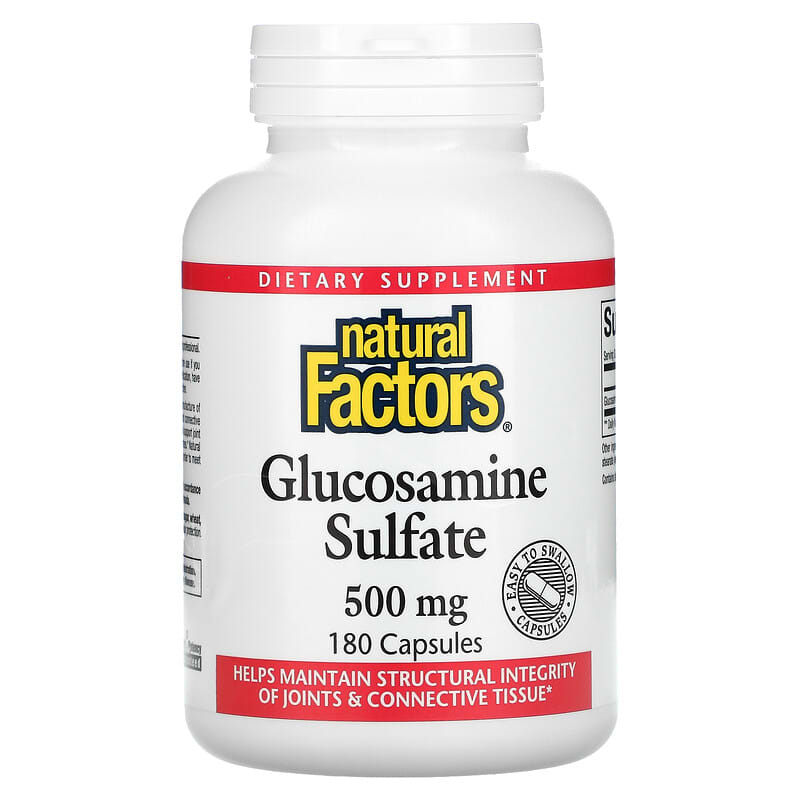 Natural Factors Glucosamine Sulfate 500 mg 180 Capsules 68958026565