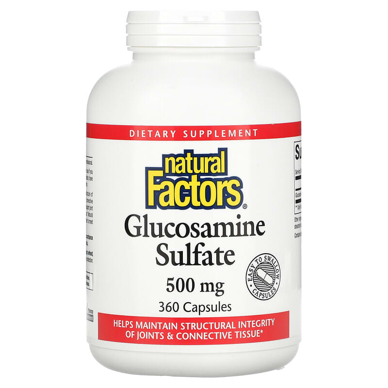 Natural Factors Glucosamine Sulfate 500 mg 360 Capsules 68958265612