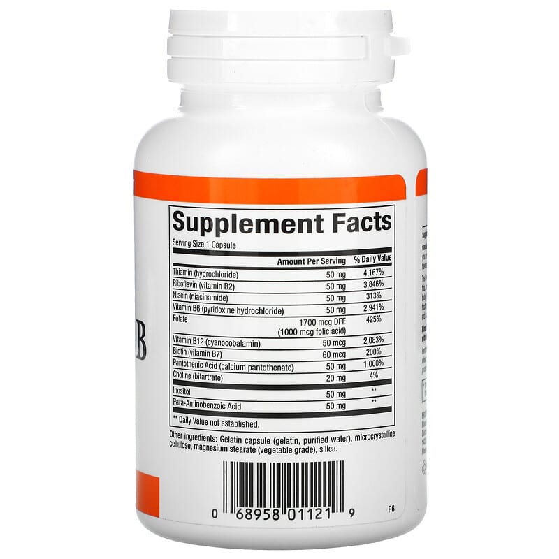 Natural Factors, Hi Potency B Complex, 90 Capsules 68958011219