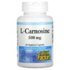 Natural Factors L-Carnosine 500 mg 60 Vegetarian Capsules 68958028057