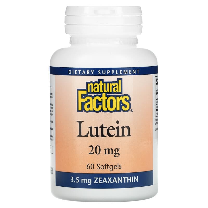 Natural Factors Lutein 20 mg 60 Softgels 68958010328