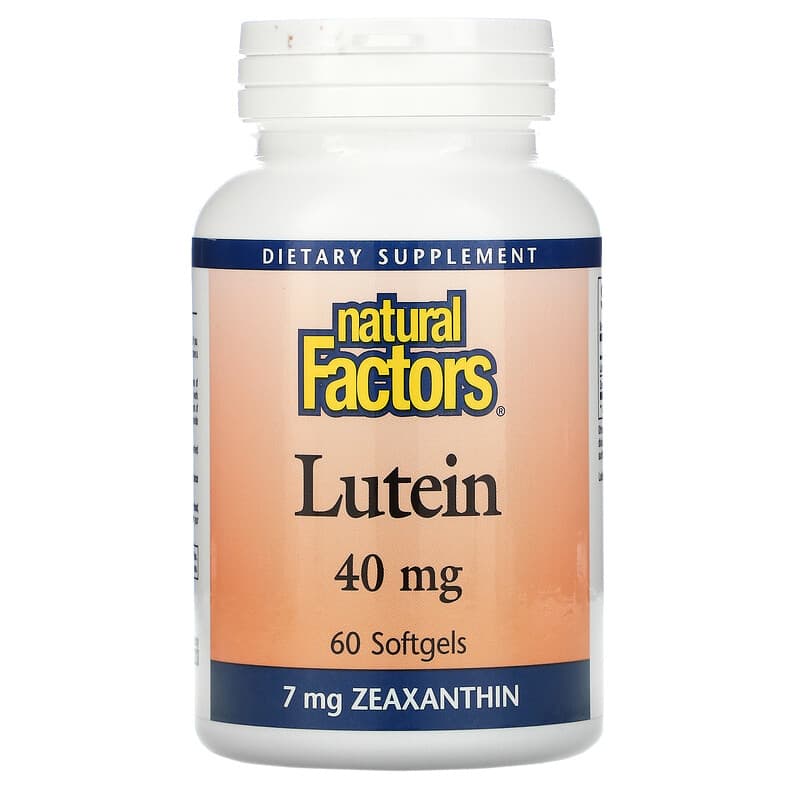 Natural Factors Lutein 40 mg 60 Softgels 68958010359