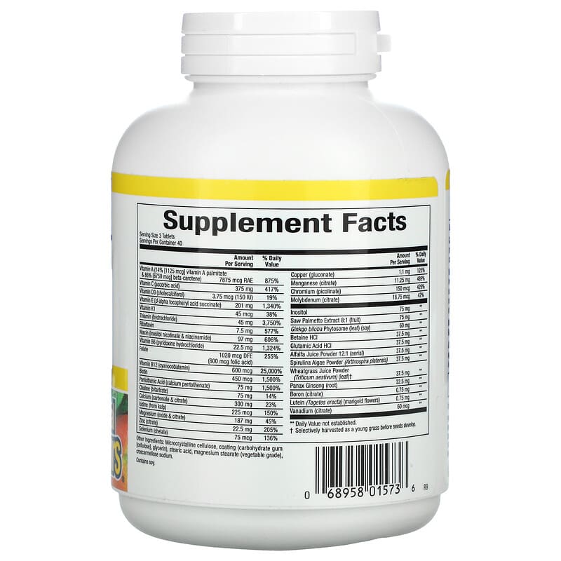 Natural Factors, Men's 50+ MultiStart, 120 Tablets 68958015736