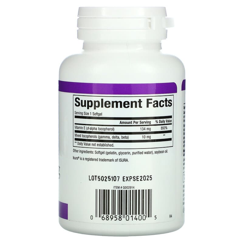 Natural Factors, Mixed Vitamin E, 134 mg (200 IU), 90 Softgels 68958014005