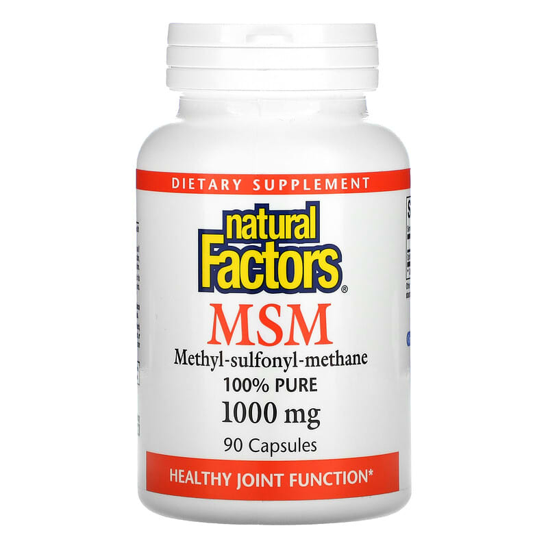Natural Factors MSM 1,000 mg 90 Capsules 68958026527