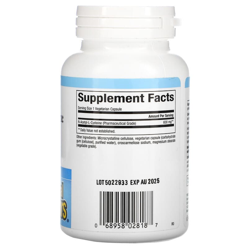Natural Factors, NAC, N-Acetyl-L-Cysteine, 600 mg, 60 Vegetarian Capsules 68958028187