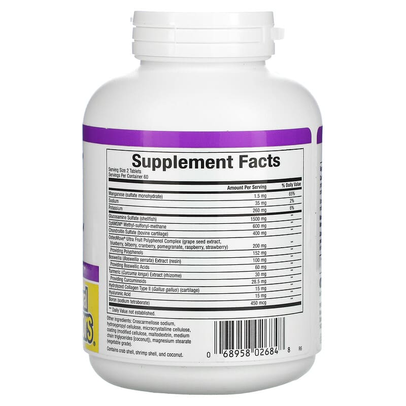 Natural Factors, OsteoMove, Extra Strength Joint Care, 120 Tablets 68958026848