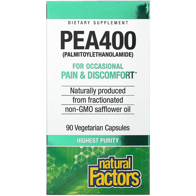 Natural Factors PEA400 90 Vegetarian Capsules 68958027005
