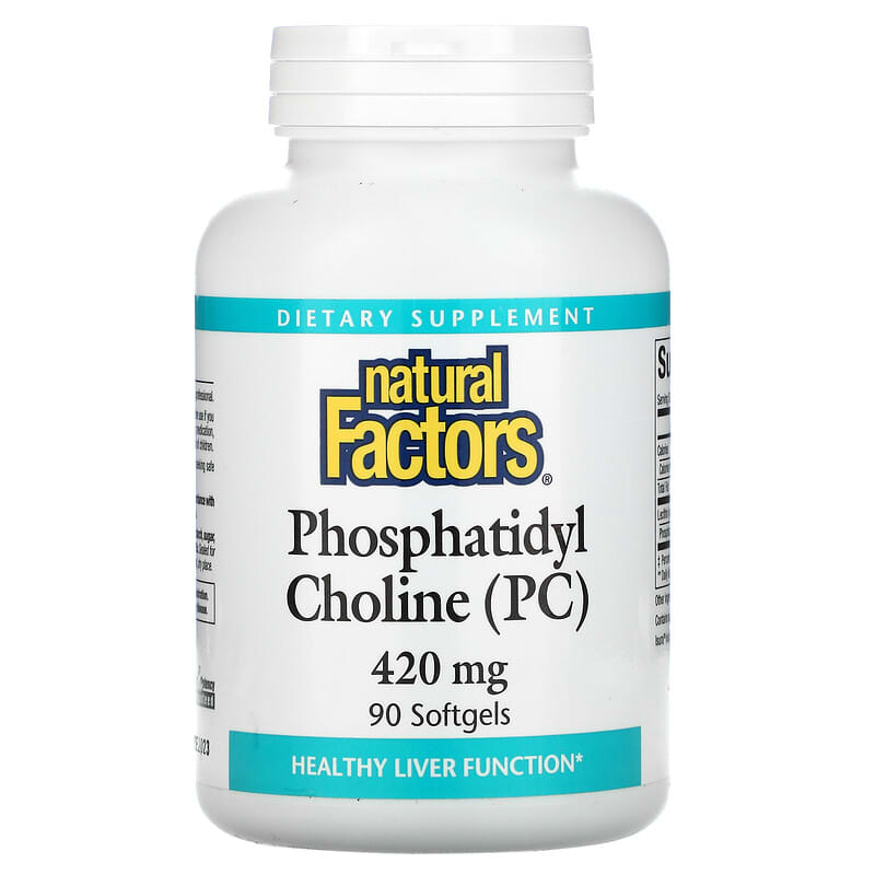 Natural Factors Phosphatidyl Choline (PC) 420 mg 90 Softgels 68958026053