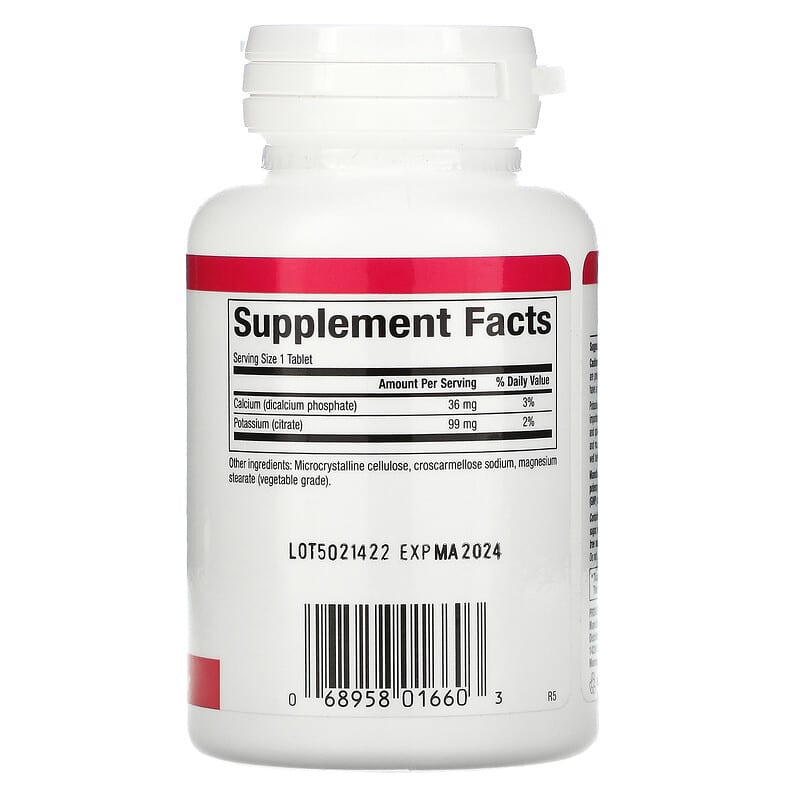 Natural Factors, Potassium Citrate, 99 mg, 90 Tablets 68958016603