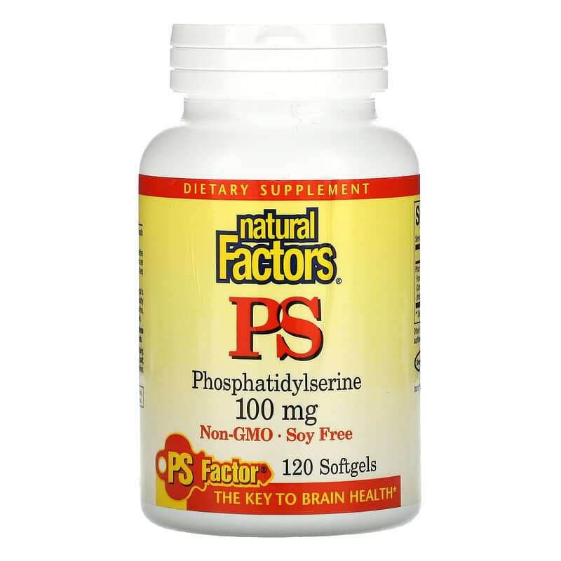 Natural Factors PS Phosphatidylserine 100 mg 120 Softgels 68958026268