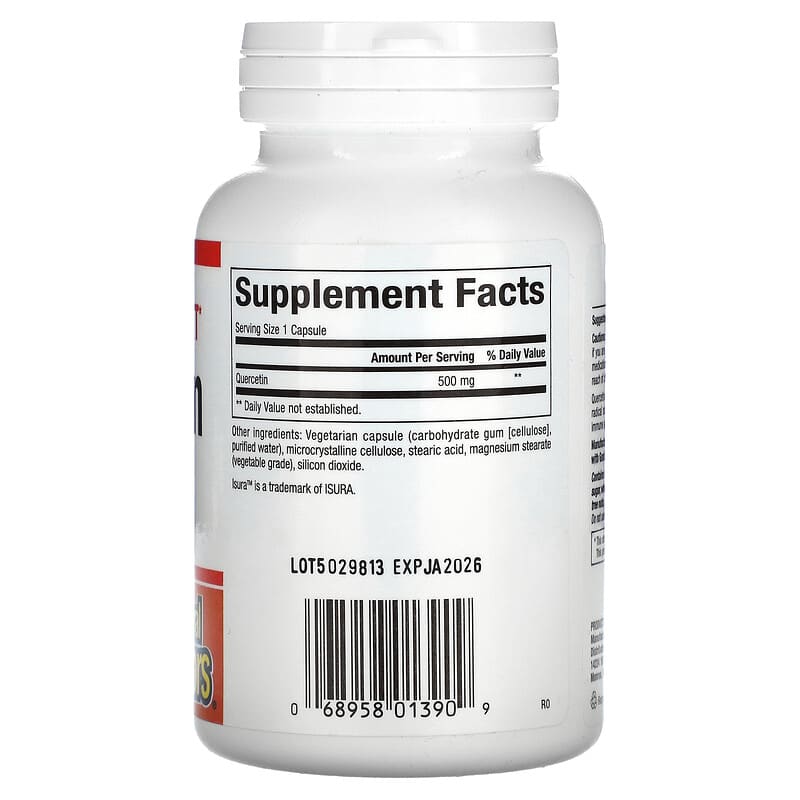 Natural Factors, Quercetin, 500 mg, 60 Vegetarian Capsules 68958013909