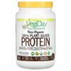 Natural Factors Raw Organic 100% Plant-Based Protein Decadent Chocolate 1.2 lb (550 g) 68958029306
