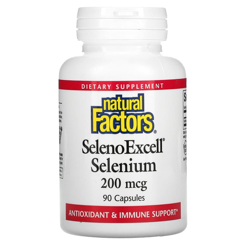 Natural Factors SelenoExcell Selenium 200 mcg 90 Capsules 68958016757