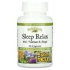 Natural Factors Sleep Relax with Valerian & Hops 90 Capsules 68958046556