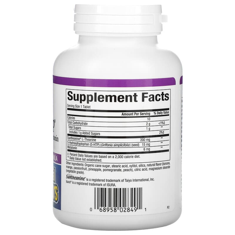 Natural Factors, Stress-Relax, Extra Strength Tranquil Sleep, 60 Chewable Tablets 68958028491