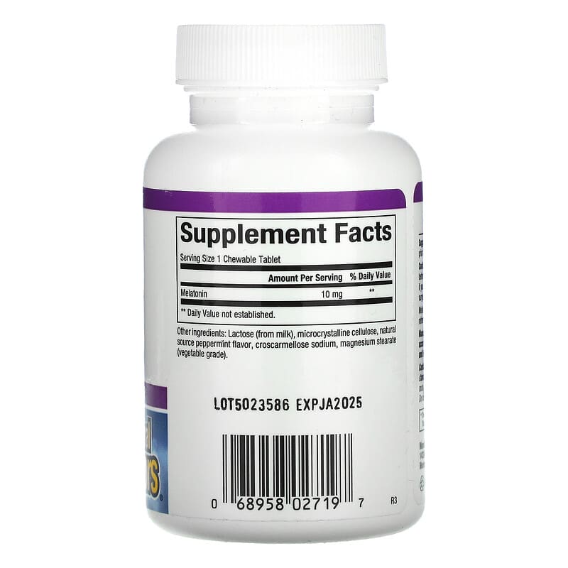 Natural Factors, Stress-Relax, Melatonin, 10 mg, 60 Chewable Tablets 68958027197