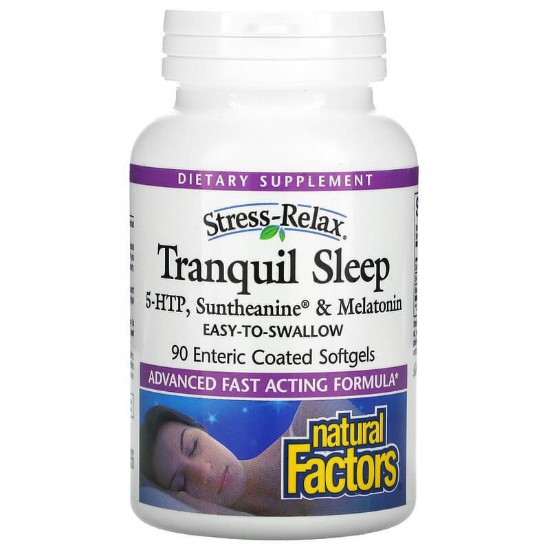 Natural Factors Stress-Relax Tranquil Sleep 90 Enteric Coated Softgels 68958028309