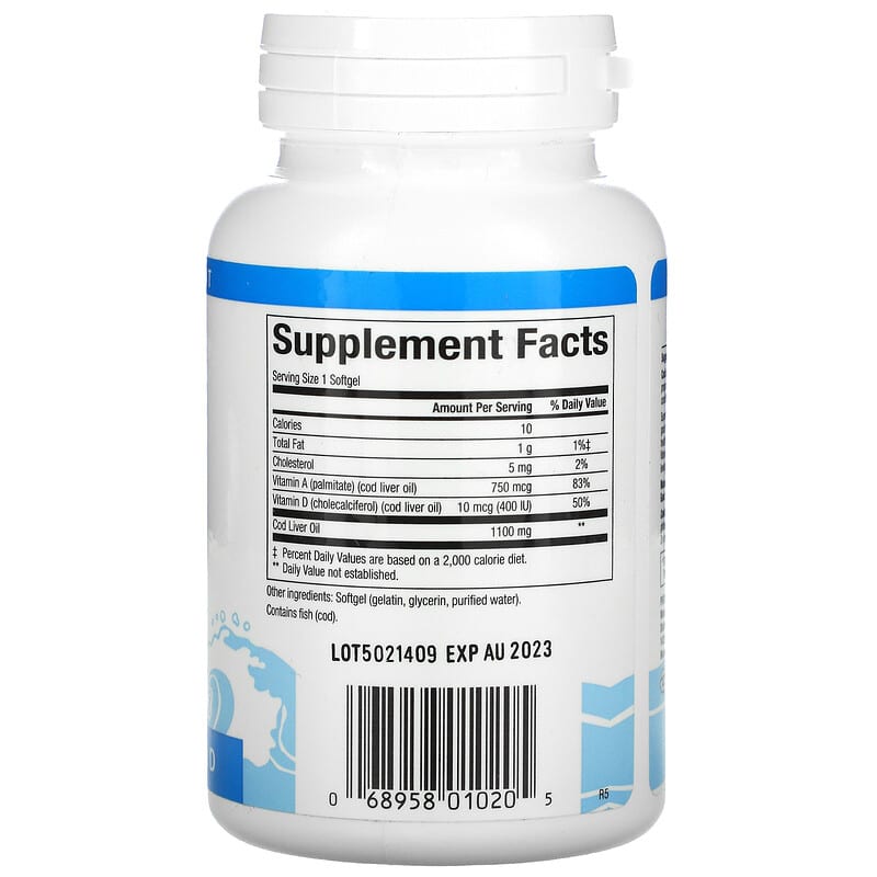 Natural Factors, Super Cod Liver Oil, 90 Softgels 68958010205