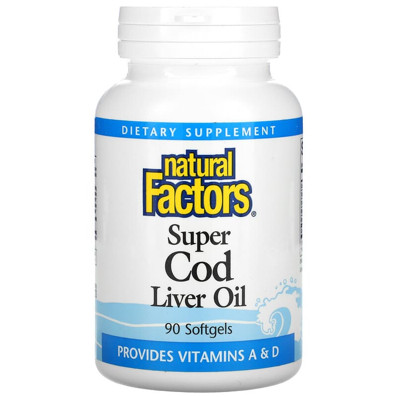 Natural Factors Super Cod Liver Oil 90 Softgels 68958010205
