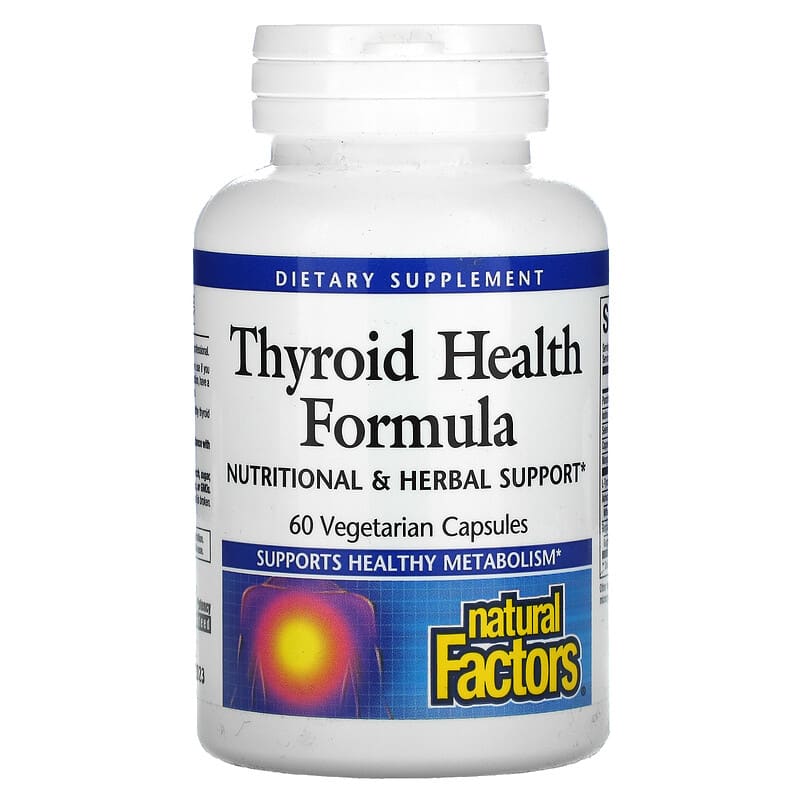 Natural Factors Thyroid Health Formula 60 Vegetarian Capsules 68958035109