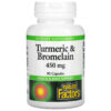 Natural Factors Turmeric & Bromelain 450 mg 90 Capsules 68958017389