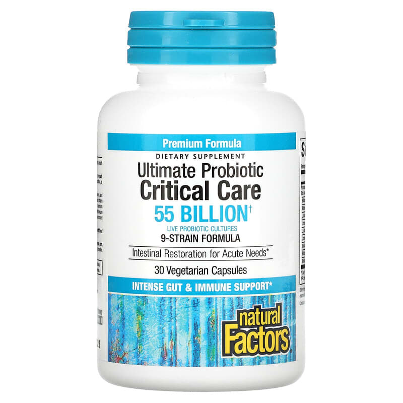 Natural Factors, Ultimate Probiotic, Critical Care, 55 Billion, 30 Vegetarian Capsules 68958018171
