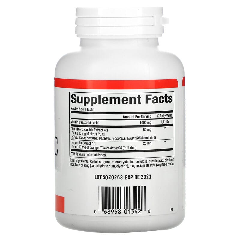 Natural Factors, Vitamin C, Time Release, 1,000 mg, 180 Tablets 68958013428