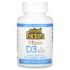 Natural Factors Vitamin D3 for Kids Strawberry 10 mcg (400 IU) 100 Chewable Tablets 68958010595