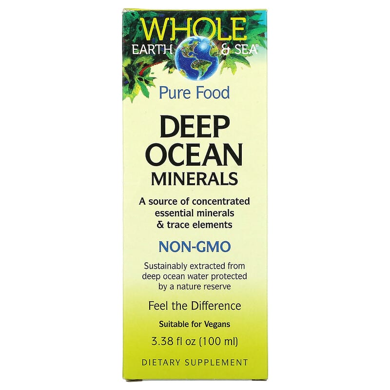 Natural Factors Whole Earth & Sea Deep Ocean Minerals 3.38 fl oz (100 ml) 68958355146