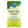 Natural Factors Whole Earth & Sea Men's 50+ Multivitamin & Mineral 60 Tablets 68958355030