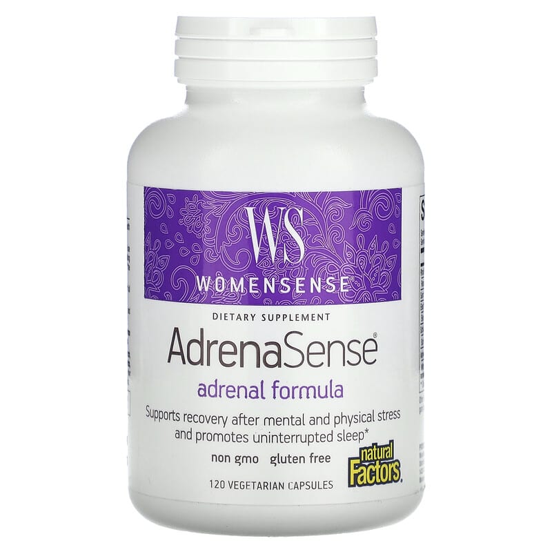 Natural Factors WomenSense AdrenaSense Adrenal Formula 120 Vegetarian Capsules 68958049427