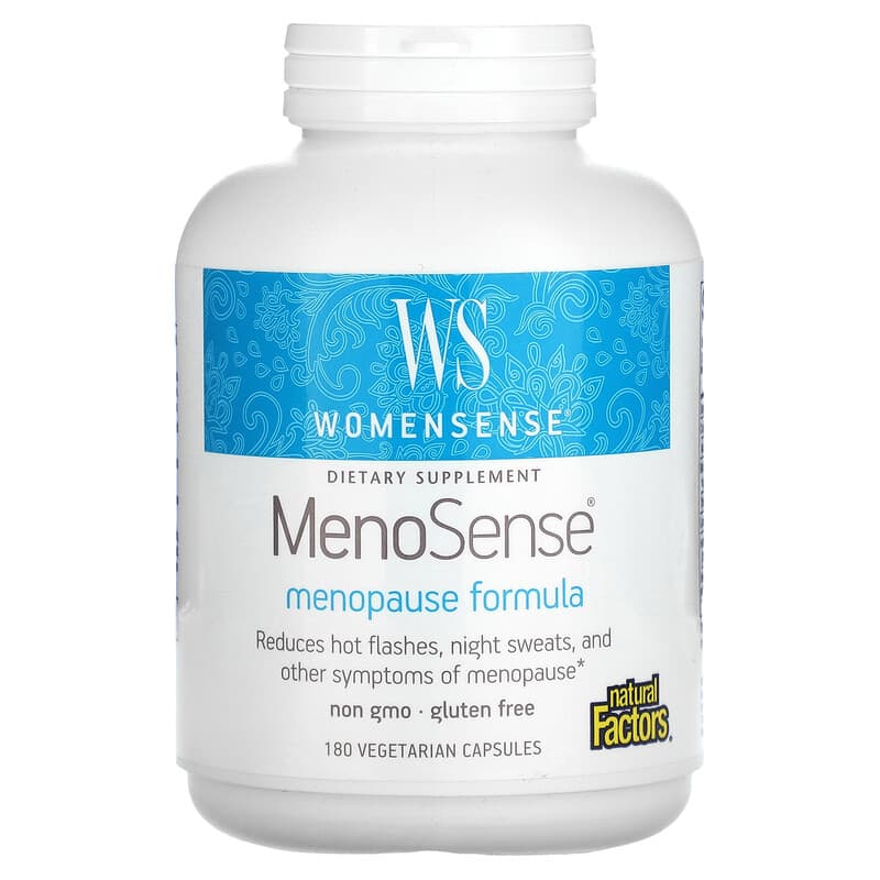 Natural Factors WomenSense MenoSense Menopause Formula 180 Vegetarian Capsules 68958049519