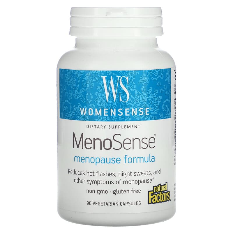 Natural Factors WomenSense MenoSense Menopause Formula 90 Vegetarian Capsules 68958049502