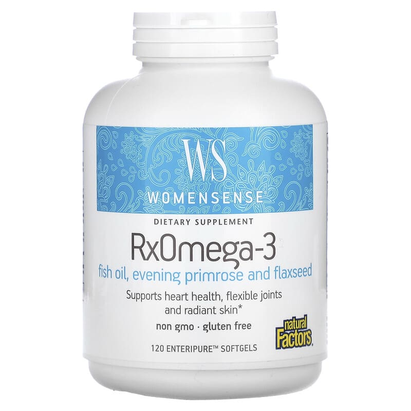 Natural Factors WomenSense RxOmega-3 120 Enteripure Softgels 68958049137
