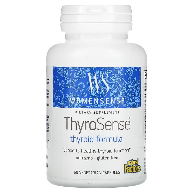 Natural Factors WomenSense ThyroSense Thyroid Formula 60 Vegetarians Capsules 68958049403