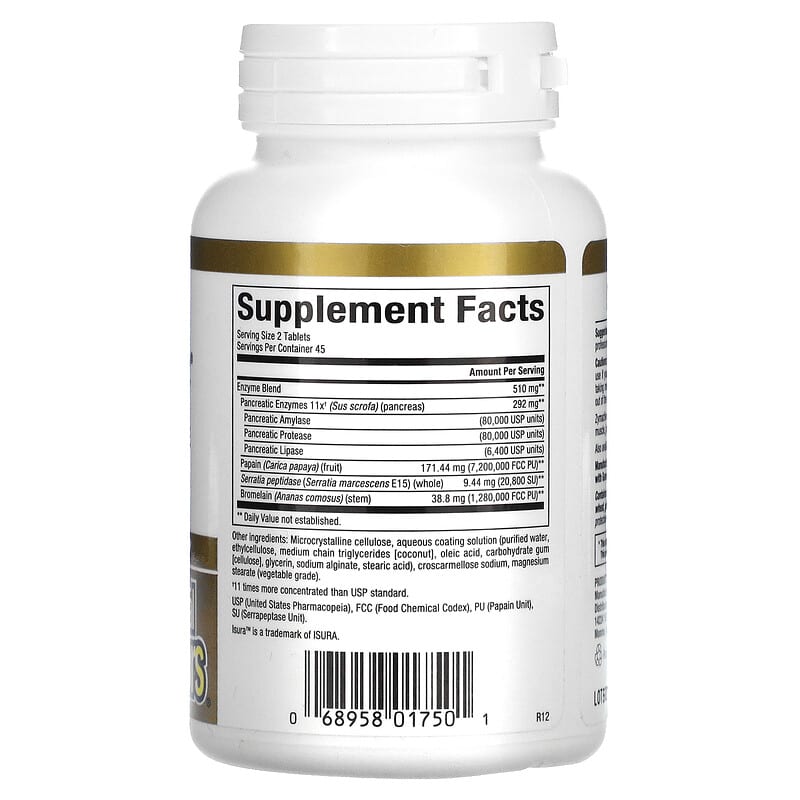 Natural Factors, Zymactive, Double Strength, 90 Enteric Coated Tablets 68958017501