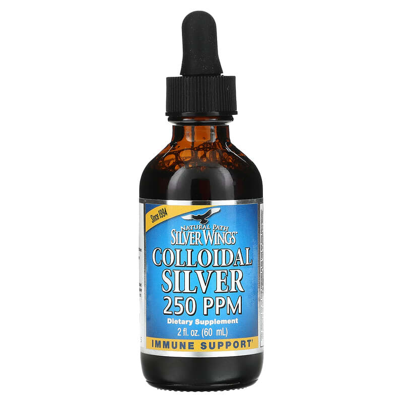 Natural Path Silver Wings, Colloidal Silver, 250 ppm, 2 fl oz (60 ml) 613405110115