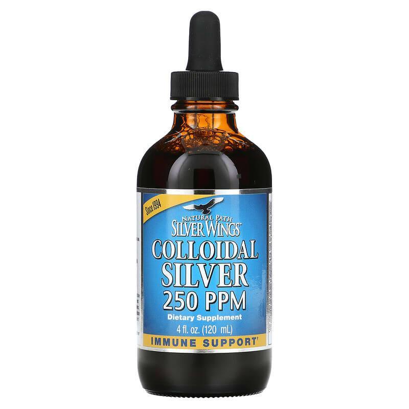 Natural Path Silver Wings, Colloidal Silver, 250 ppm, 4 fl oz (120 ml) 613405220227