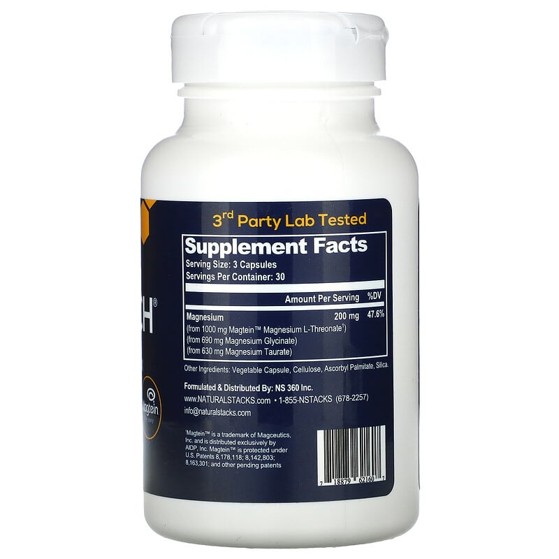 Natural Stacks, MagTech, Magnesium Complex, 90 Vegetarian Capsules 718879621607