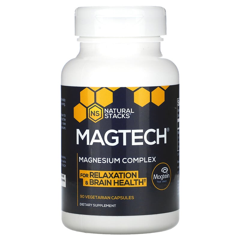 Natural Stacks MagTech Magnesium Complex 90 Vegetarian Capsules 718879621607